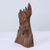 Wood sculpture, 'Expedition' - Hand Carved Reclaimed Tun Wood Sculpture from India