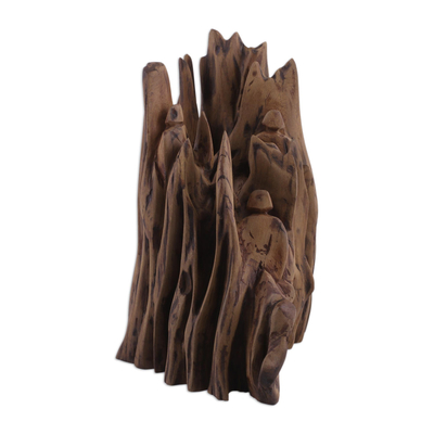 Abstract wood sculpture Sculpture by Vadims Bogdanovs