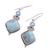 Blue topaz and larimar dangle earrings, 'Pastel Seas' - Blue Topaz and Larimar Sterling Silver Dangle Earrings (image 2c) thumbail