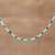 Onyx long link necklace, 'Delightful Gleam' - Green Onyx and Sterling Silver Link Necklace from India (image 2b) thumbail