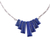 Lapis lazuli pendant necklace, 'Trendy Blue' - Lapis Lazuli Waterfall Pendant Necklace from India