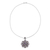 Multi-Edelstein-Anhänger-Halskette, 'Floral Magnificence' - Handgefertigter Sterling Silber Edelstein-Anhänger mit Kette