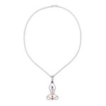 Multi-gemstone pendant necklace, 'Harmonious Mind' - Multi-Gemstone Chakra Meditation Pendant Necklace from India