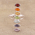 Multi-gemstone cocktail ring, 'Chakra Alliance' - Multi-Gemstone Chakra Cocktail Ring Handmade in India (image 2b) thumbail