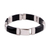 Onyx link bracelet, 'Artistic Vibe' - Onyx and Sterling Silver Link Bracelet from India (image 2e) thumbail