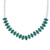 Rhodium plated onyx pendant necklace, 'Nature's Sparkle' - Rhodium Plated Green Onyx Pendant Necklace from India (image 2e) thumbail