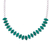 Rhodium plated onyx pendant necklace, 'Nature's Sparkle' - Rhodium Plated Green Onyx Pendant Necklace from India