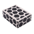 Resin decorative box, 'Hexagon Elegance' - Resin Decorative Box with Hexagonal Motifs from India