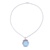Chalcedony and amethyst pendant necklace, 'Ocean Cove' - Chalcedony and Amethyst Pendant Necklace from India