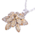 Rhodium plated citrine pendant necklace, 'Golden Burst' - Rhodium Plated Citrine Pendant Necklace from India (image 2d) thumbail