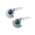 Malachite dangle earrings, 'Green Fans' - Fan-Shaped Malachite and Silver Dangle Earrings from India (image 2d) thumbail