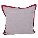 Cotton cushion covers, 'Lollipop Tree' (pair) - All Cotton Cushion Covers with Stylized Tree Motifs (Pair)