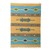 Wool dhurrie rug, 'Beach-Side Brilliance' (4x6) - 4x6 Colorful Geometric Wool Dhurrie Rug from India thumbail