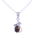 Rhodium plated tiger's eye pendant necklace, 'Forest Earth' - Rhodium Plated Tiger's Eye Leaf Necklace from India