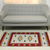 Wool dhurrie rug, 'Exciting Crimson' (3x5) - 3x5 Wool Dhurrie in Crimson and Pearl Grey from India