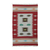 Dhurrie-Teppich aus Wolle, „Crimson Elegance“ (3 x 5) – 3 x 5 Fuß handgewebter Dhurrie-Teppich aus purpurroter Wolle aus Indien