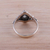 Blue topaz single-stone ring, 'Morning Luxury' - Blue Topaz and Sterling Silver Single Stone Ring from India (image 2c) thumbail