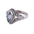 Blue topaz single-stone ring, 'Morning Luxury' - Blue Topaz and Sterling Silver Single Stone Ring from India (image 2d) thumbail
