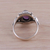 Amethyst cocktail ring, 'Radiant Royalty' - Handcrafted Amethyst and Sterling Silver Cocktail Ring (image 2c) thumbail