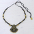 Ceramic pendant necklace, 'Tree of Wealth' - Tree-Themed Ceramic Pendant Necklace from India (image 2c) thumbail