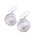 Aretes colgantes de perlas cultivadas - Pendientes colgantes de plata de ley con perlas cultivadas de la India