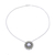 Peridot and cultured pearl pendant necklace, 'Peridot Petals' - Peridot and Cultured Pearl Sterling Silver Pendant Necklace (image 2c) thumbail