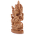 Wood sculpture, 'Royal Protector' - Hand-Carved Kadam Wood Sculpture of Ganesha from India (image 2c) thumbail