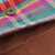 Leather accent cotton clutch, 'Vibrant Checks' - Leather Accent Cotton Clutch with Checks from India (image 2d) thumbail