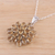 Citrine pendant necklace, 'Sunny Brilliance' - Twenty-Two Carat Citrine Pendant Necklace with Rhodium