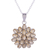 Citrine pendant necklace, 'Sunny Brilliance' - Twenty-Two Carat Citrine Pendant Necklace with Rhodium (image 2c) thumbail
