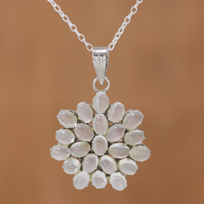 Moonstone pendant necklace, Moonlight Brilliance