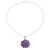 Amethyst pendant necklace, 'Purple Camellia' - Brilliant 22 Carat Amethyst Pendant Necklace (image 2a) thumbail
