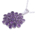 Amethyst pendant necklace, 'Purple Camellia' - Brilliant 22 Carat Amethyst Pendant Necklace (image 2d) thumbail