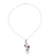 Multi-gemstone pendant necklace, 'Sprightly Bouquet' - Multi Gemstone Pendant Necklace on Rhodium Plated Silver
