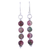 Quartz dangle earrings, 'Happy Delight' - Quartz and Sterling Silver Dangle Earrings from India thumbail
