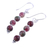 Quartz dangle earrings, 'Happy Delight' - Quartz and Sterling Silver Dangle Earrings from India (image 2c) thumbail
