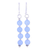 Quartz dangle earrings, 'Happy Delight in Sky Blue' - Quartz Dangle Earrings in Sky Blue from India thumbail