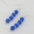 Quartz dangle earrings, 'Happy Delight in Deep Blue' - Blue Quartz and Sterling Silver Dangle Earrings from India (image 2b) thumbail