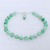 Quartz beaded bracelet, 'Happy Delight in Light Green' - Quartz and Silver Beaded Bracelet in Light Green from India (image 2b) thumbail