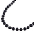 Quartz beaded necklace, 'Happy Delight in Black' - Quartz and Silver Beaded Necklace in Black from India (image 2c) thumbail