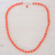 Quartz beaded necklace, 'Happy Delight in Orange' - Quartz and Silver Beaded Necklace in Orange from India (image 2) thumbail