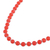 Quartz beaded necklace, 'Happy Delight in Orange' - Quartz and Silver Beaded Necklace in Orange from India (image 2c) thumbail