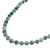 Quartz beaded necklace, 'Happy Delight in Green' - Green Quartz and Silver Beaded Necklace from India (image 2c) thumbail