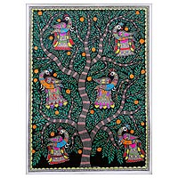 Madhubani painting, Tree of Life IV