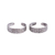Sterling silver toe rings, 'Floral Saga' (pair) - Pair of Floral Sterling Silver Toe Rings from India thumbail