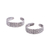 Sterling silver toe rings, 'Floral Saga' (pair) - Pair of Floral Sterling Silver Toe Rings from India (image 2c) thumbail