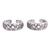 Sterling silver toe rings, 'Fascinating Swirls' (pair) - Handcrafted Sterling Silver Pair of Toe Rings from India thumbail