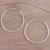 Sterling silver hoop earrings, 'Timeless Charm' - Handcrafted Polished Sterling Silver Endless Hoop Earrings (image 2c) thumbail