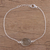 Prasiolite pendant bracelet, 'Trendy Egg' - Prasiolite and Sterling Silver Pendant Bracelet from India (image 2) thumbail