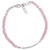 Rose quartz pendant bracelet, 'Beauty Is Infinite' - Rose Quartz Beaded Pendant Bracelet from India (image 2d) thumbail